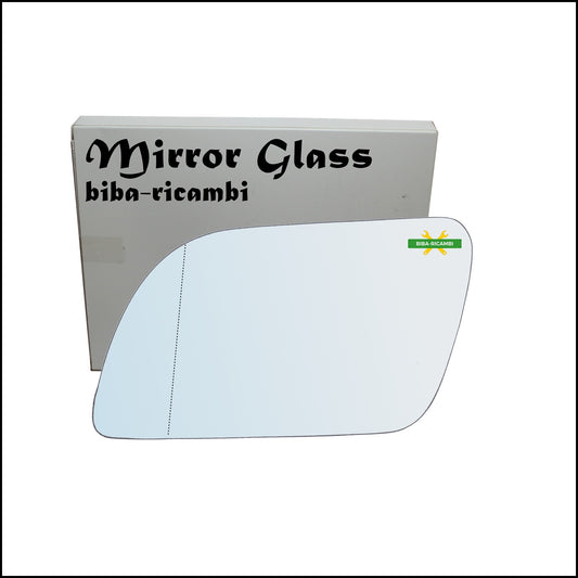 Aspherical Chrome Rear View Mirror Glass Left Driver Side For Volkswagen Polo (9N) only from 2002-2005