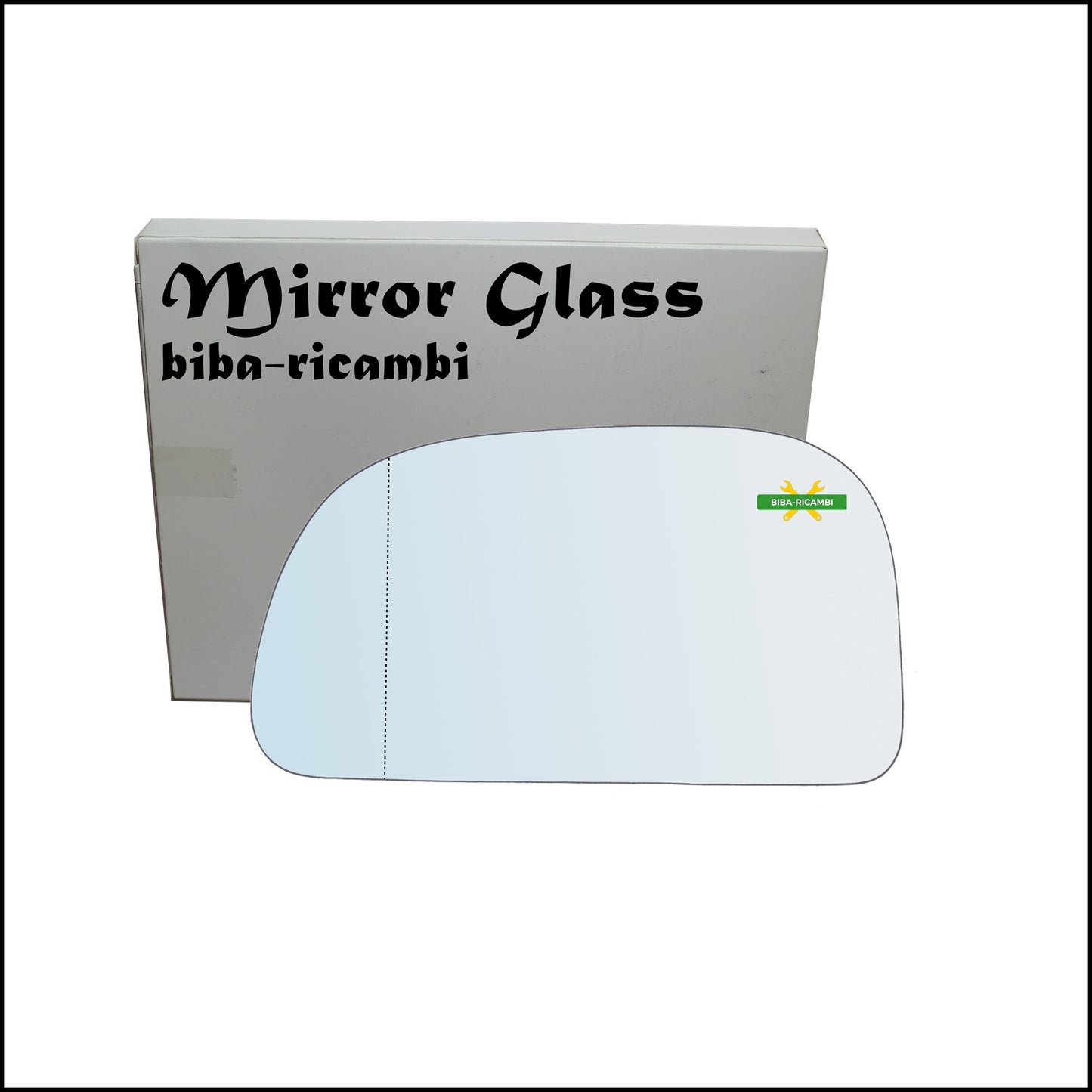 Aspherical Chrome Rearview Mirror Glass Left Driver Side For Mitsubishi Colt V (CA) from 1995-2004