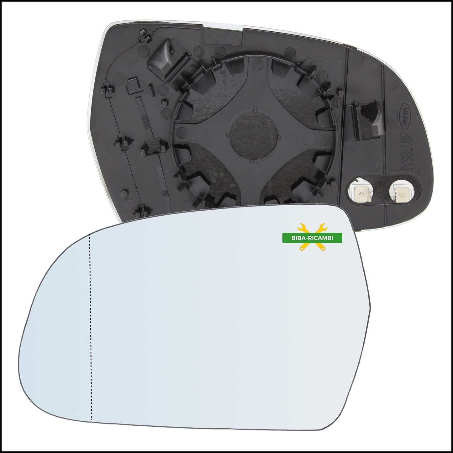 V. Aspherical Heated Mirror Plate Left Driver Side For Audi A3 (8P) only from 2010-2012