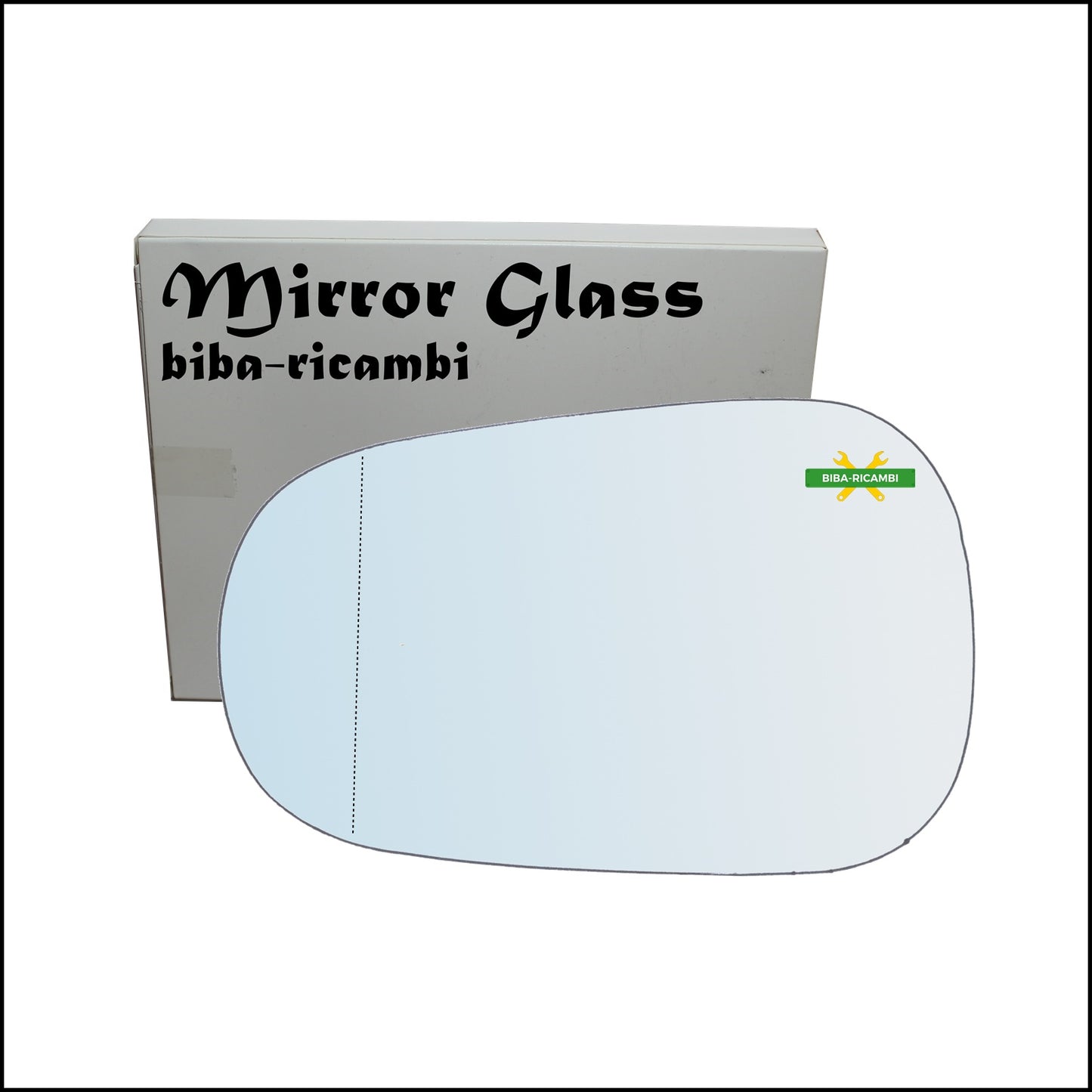 Aspherical Rearview Mirror Glass Left Driver Side For Nissan Micra III (K12) from 2002-2010