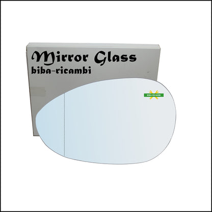 Aspherical Chrome Rearview Mirror Glass Left Driver Side For Punto III (199_) from 2012&gt;