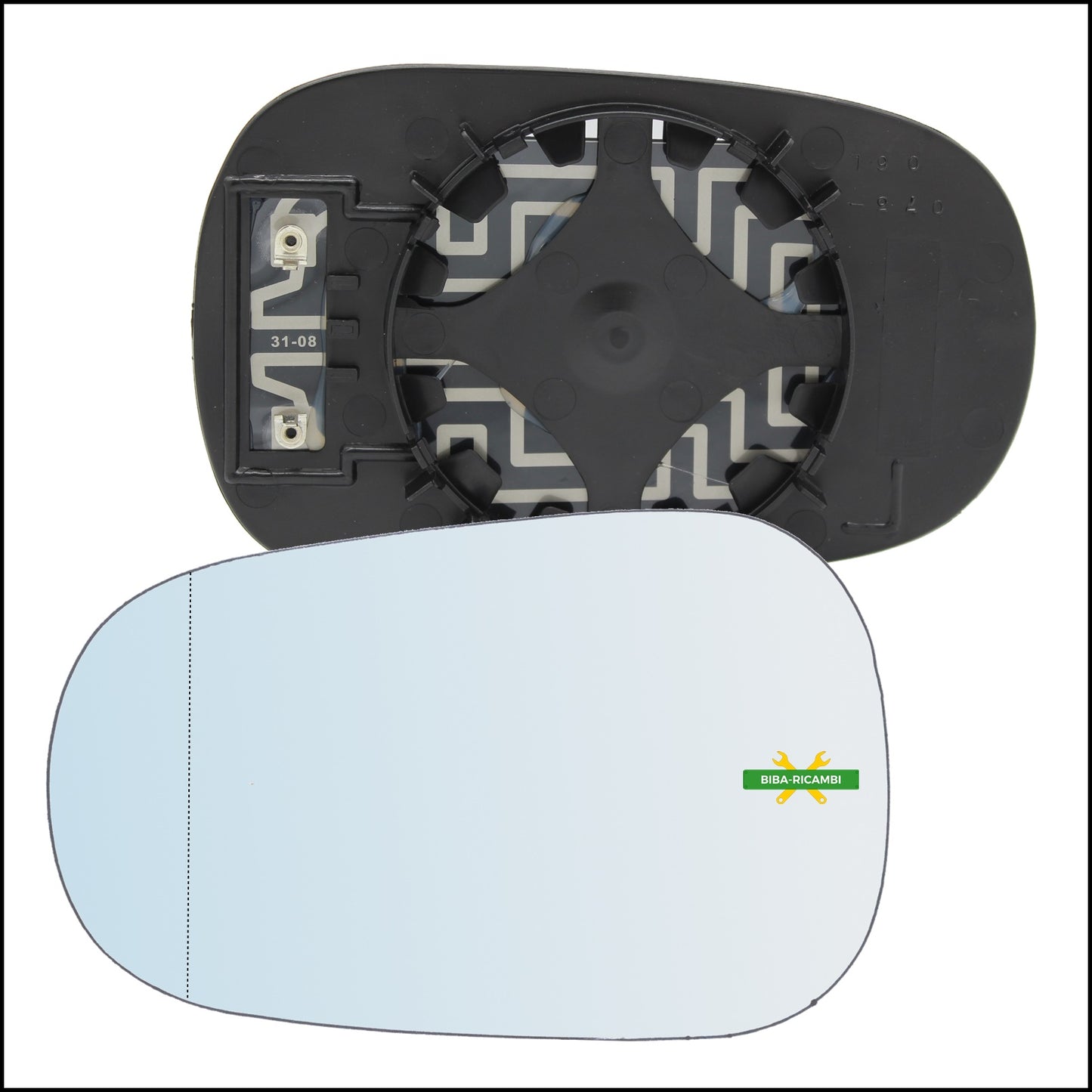 Piastra Retrovisore Asferica Termica Lato Sx-Guidatore Per Renault Scenic I (JA0/1) solo dal 1996-2001