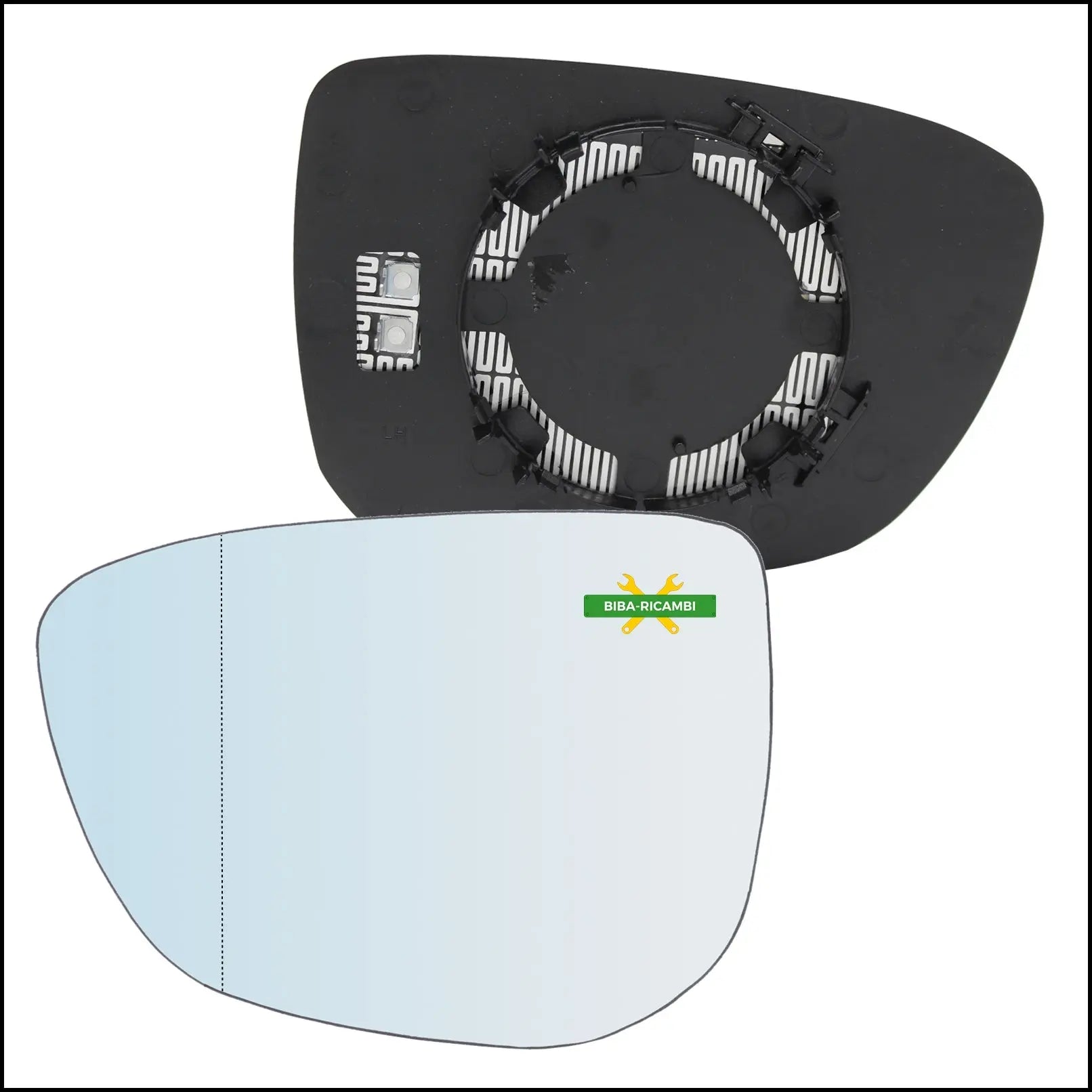 Piastra Specchio Retrovisore Termica Asferica Lato Sx-Guidatore Per Citroen C4 Cactus dal 2014-2018 BIBA-RICAMBI