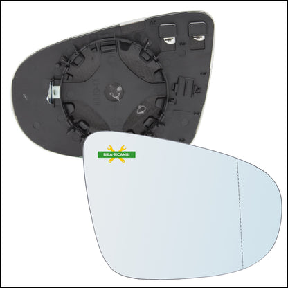 Aspherical Thermal Rearview Mirror Plate Right Side - Passenger For Volkswagen Golf VI from 2008-2012