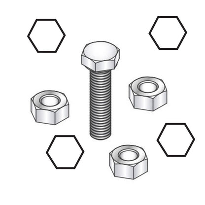 Chiave Esagonale In POLLICI 3/4" | Lunghezza 30 mm | Attacco 3/8" Marca Toptul BIBA-RICAMBI