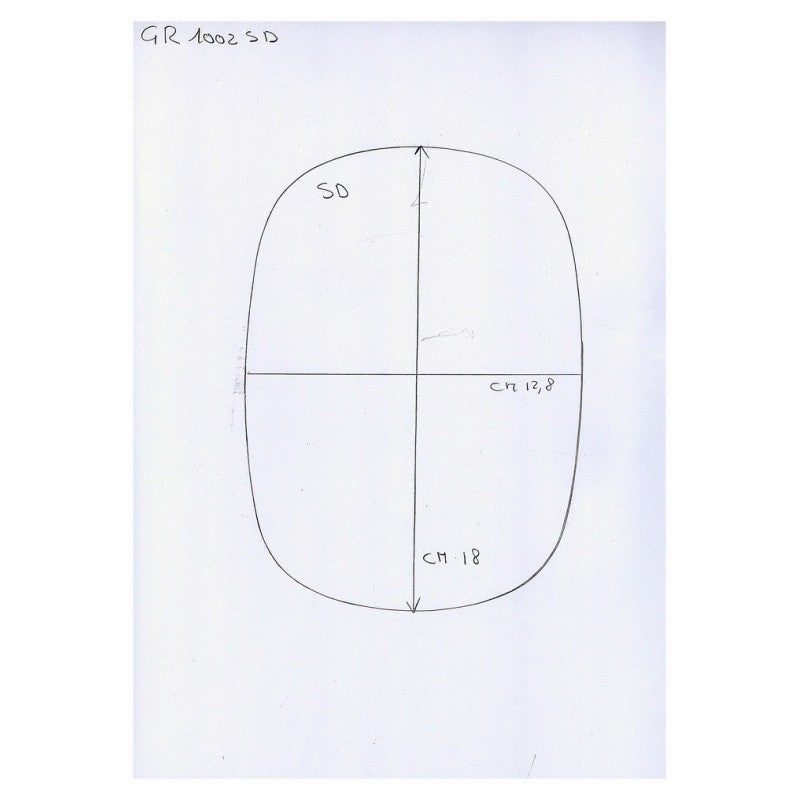 Exterior Mirror Glass Left Side Compatible With Fiat Fiorino from 1977 to 1994