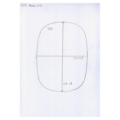 Exterior Mirror Glass Left Side Compatible With Fiat Fiorino from 1977 to 1994