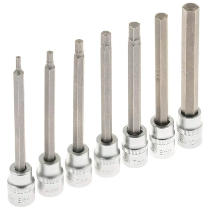 Hexagonal Male Socket Set Length 110 MM (7 pieces)