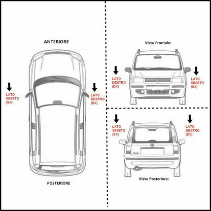 Gommini Barra Stabilizzatrice Ø 23 Compatibili Per Dacia Logan MCV I (KS) Dal 2007>