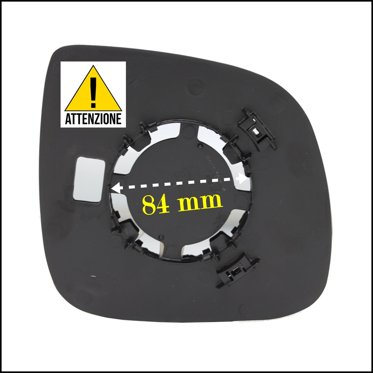 Aspherical Thermal Rearview Mirror Plate Ø 108 Connection Left Driver Side For Transporter T5 | Multivan V only from 2009&gt;