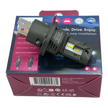 Philips Lampadine H4 Led Compatibile Per Fiat Ducato (290_) Dal 1990-1994 BIBA-RICAMBI