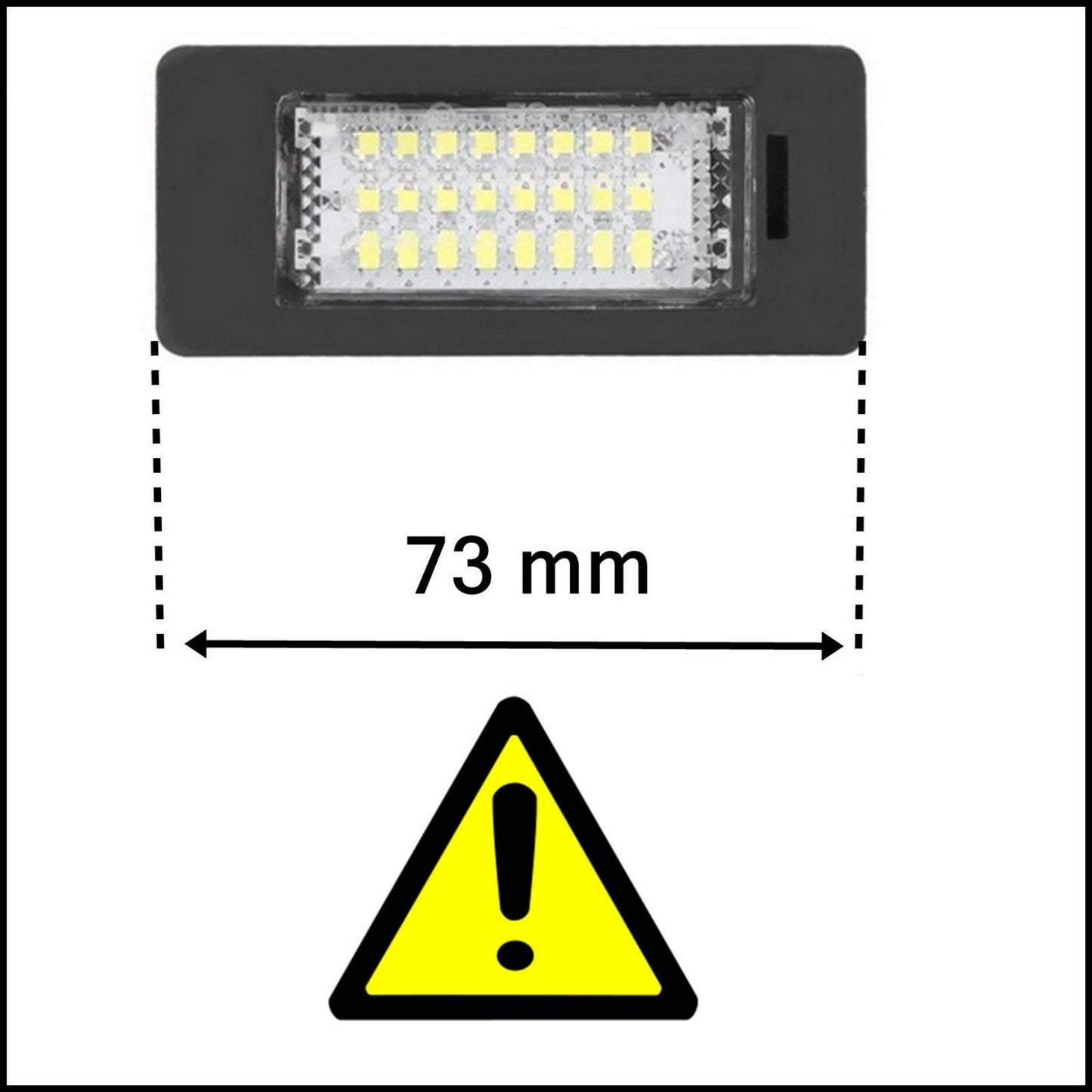 License Plate Light Bulbs LED Specific For BMW 1 Series (E82) Coupe from 2006-2013