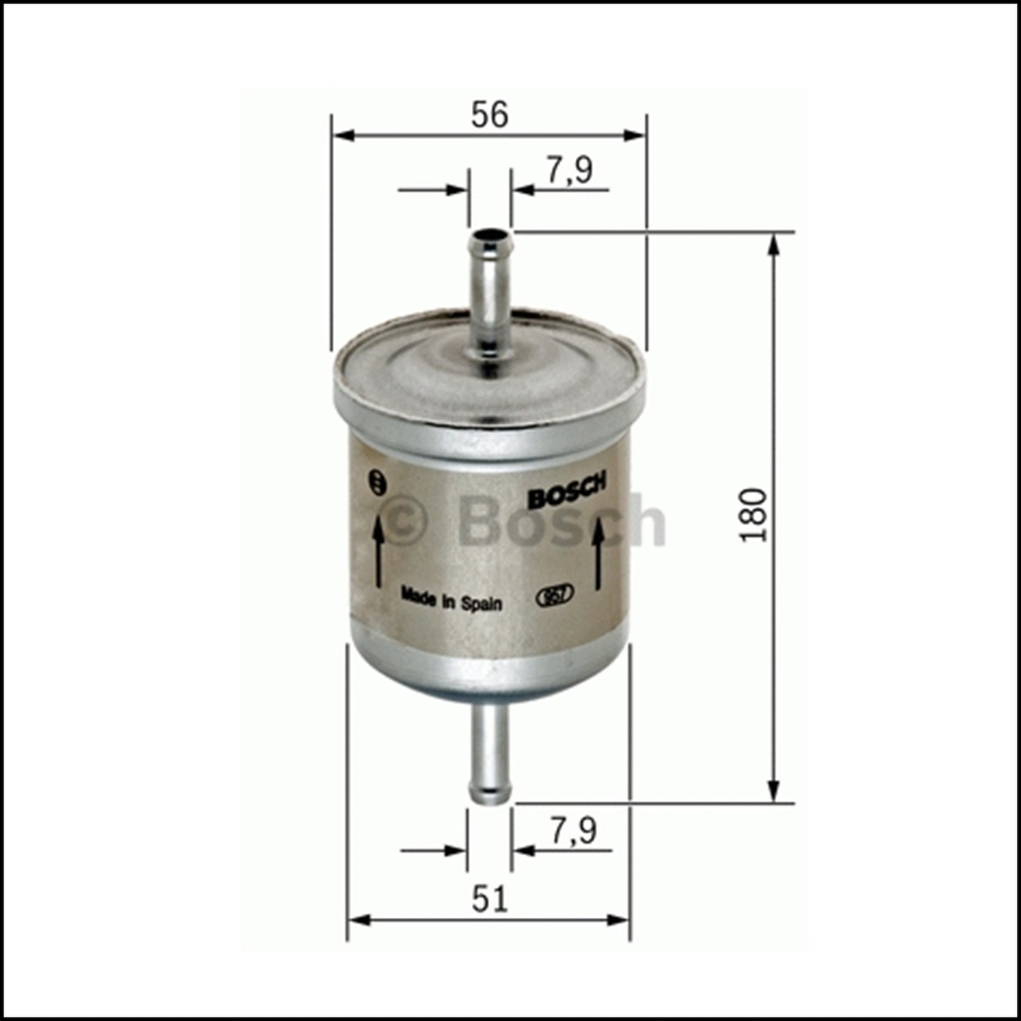 A. ORIGINAL BOSCH PETROL FUEL FILTER