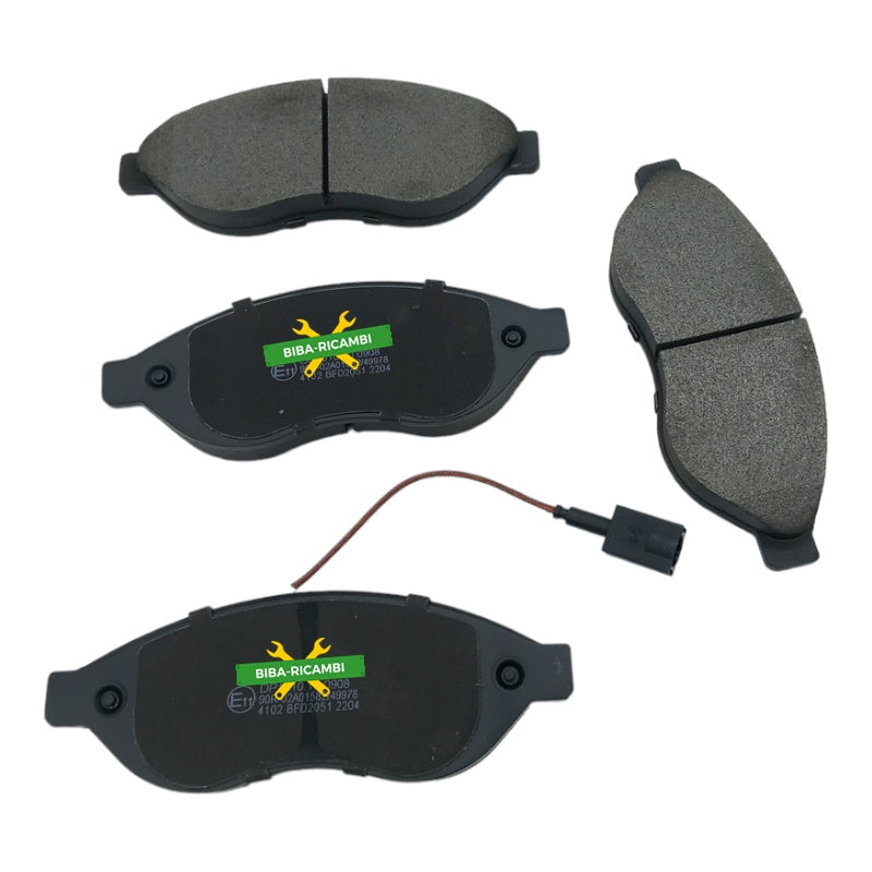 Kit 4 Pastiglie Freno Anteriori Compatibile Per Citroen Jumper III dal 2006-2013 BIBA-RICAMBI