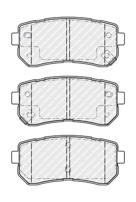 Kit 4 Pastiglie Freno Moto Marca Ferodo Codice | FDB4986 BIBA-RICAMBI