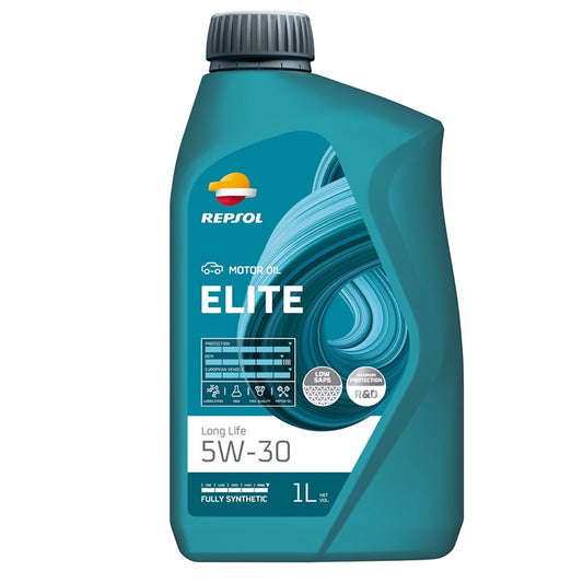 Olio Motore Repsol 5W30 Elite Long Life Acea C3 | 504.00/507.00 (12pzz) BIBA-RICAMBI