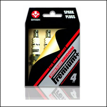 Kit of 4 Brisk Iridium Premium P3 Spark Plugs Adaptable to Toyota HiAce from 2005&gt;