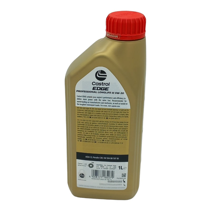 Olio Motore Castrol NEW Edge Professional 5W30 LL III | VW 504 00 / 507 00 BIBA-RICAMBI