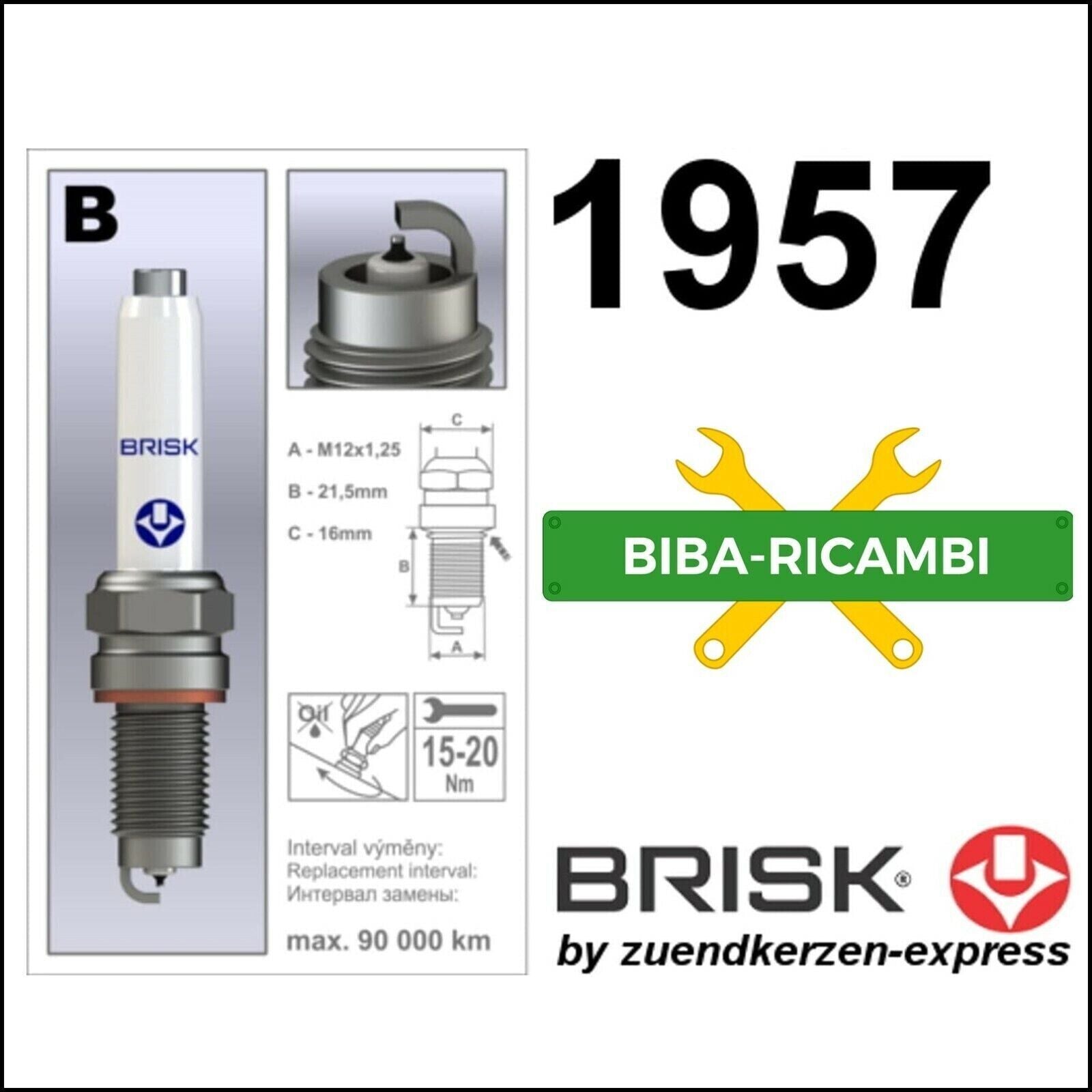 Candela Laser Platinum Compatibile Per Skoda Superb III 1.4 115KW Motore. (DGEB) BIBA-RICAMBI