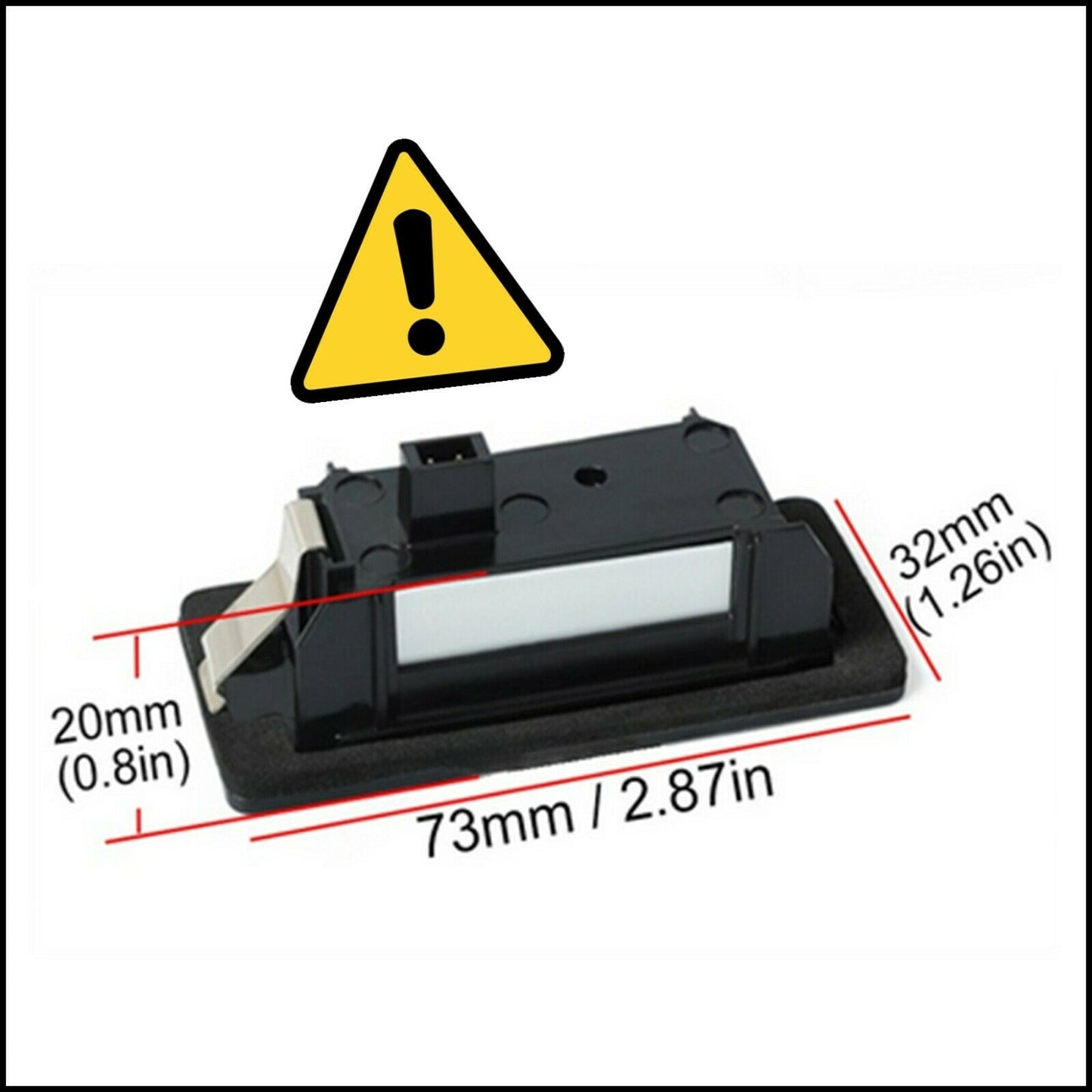 License Plate Light Bulbs LED Specifications Adaptable Audi A1 I from 2010-2018