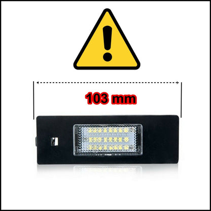 Lampadine Placchette Luci Targa Led Specifiche Adattabile BMW Serie 1 (E81,E87) dal 2003-2013