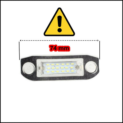 License Plate Light Bulbs Led Specific For Volvo C70 II Cabrio from 2006-2013