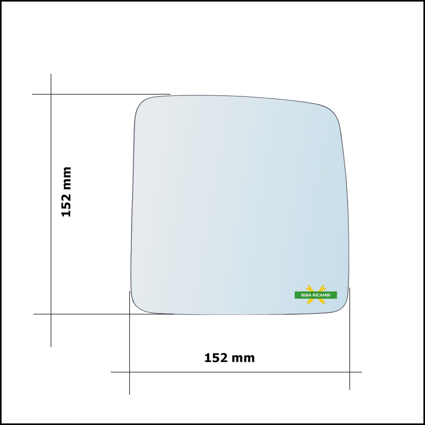 Vetro Specchio Retrovisore Asferico Lato Dx-Passeggero Per Suzuki Jimny I (SN) solo dal 2007&gt;