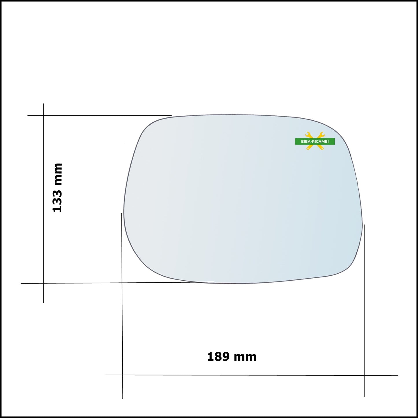 Vetro Specchio Retrovisore Lato Dx-Passeggero Per Toyota Rav 4 II (A2) solo dal 2000-2003