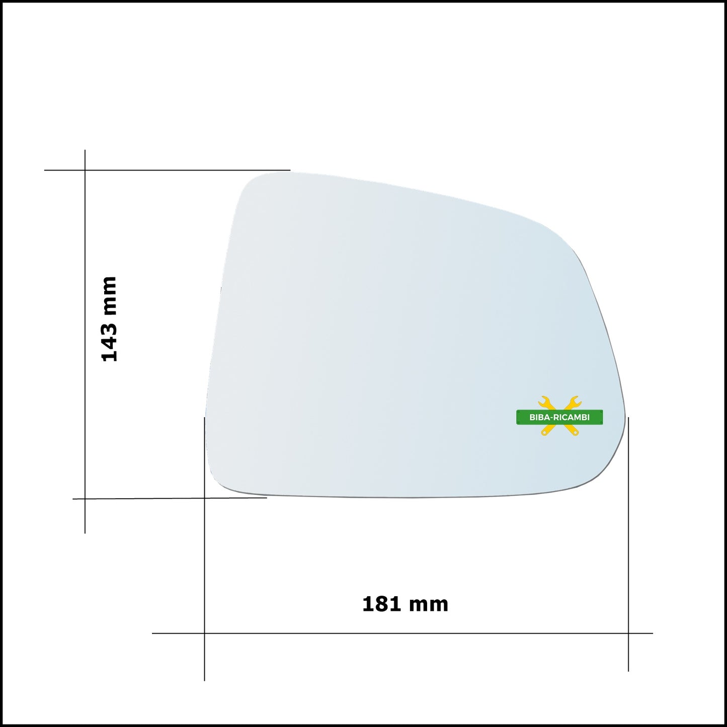 Aspherical Rearview Mirror Glass Right Passenger Side For Chevrolet Captiva (C100) from 2006&gt;