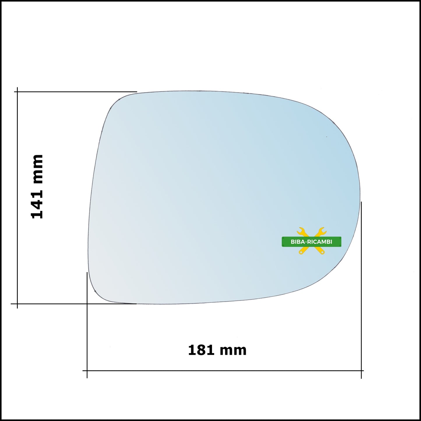 Aspherical Rearview Mirror Glass Right Passenger Side For Lexus RX (L1) from 2008-2015