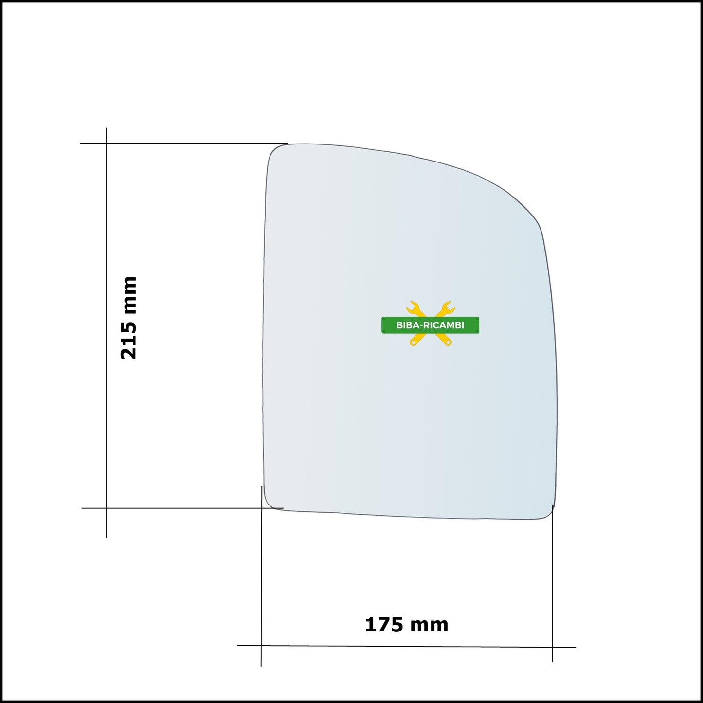 Rearview Mirror Glass Left Driver Side For Vw Crafter II (SY,SX) from 2016&gt;