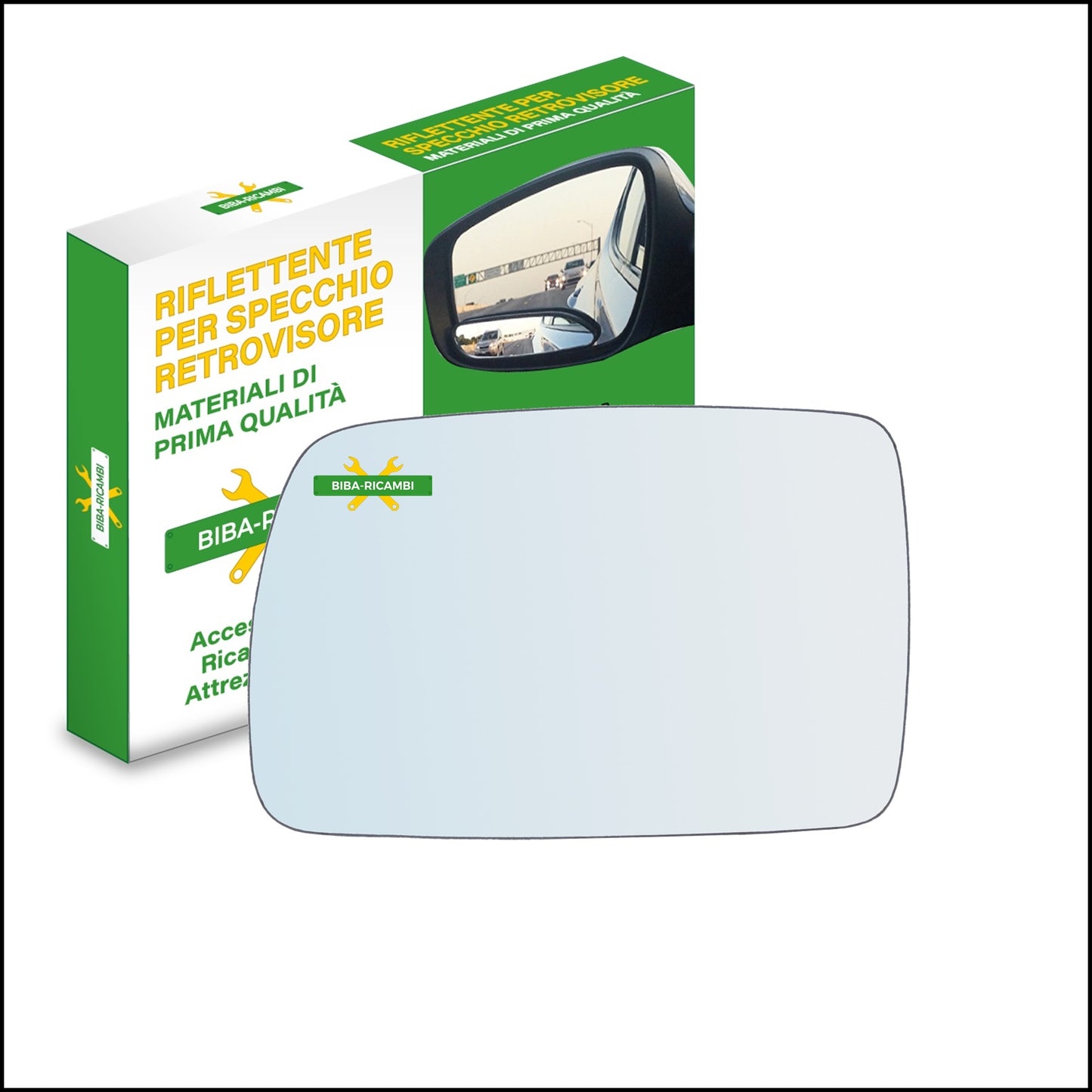 Left Driver Side Wing Mirror Glass For Kia Picanto I (SA) from 2004-2008