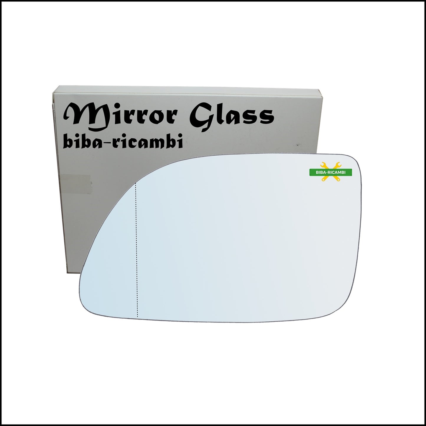 Aspherical Chrome Rear View Mirror Glass Left Driver Side For Renault 19 (B/C) from 1988-2001