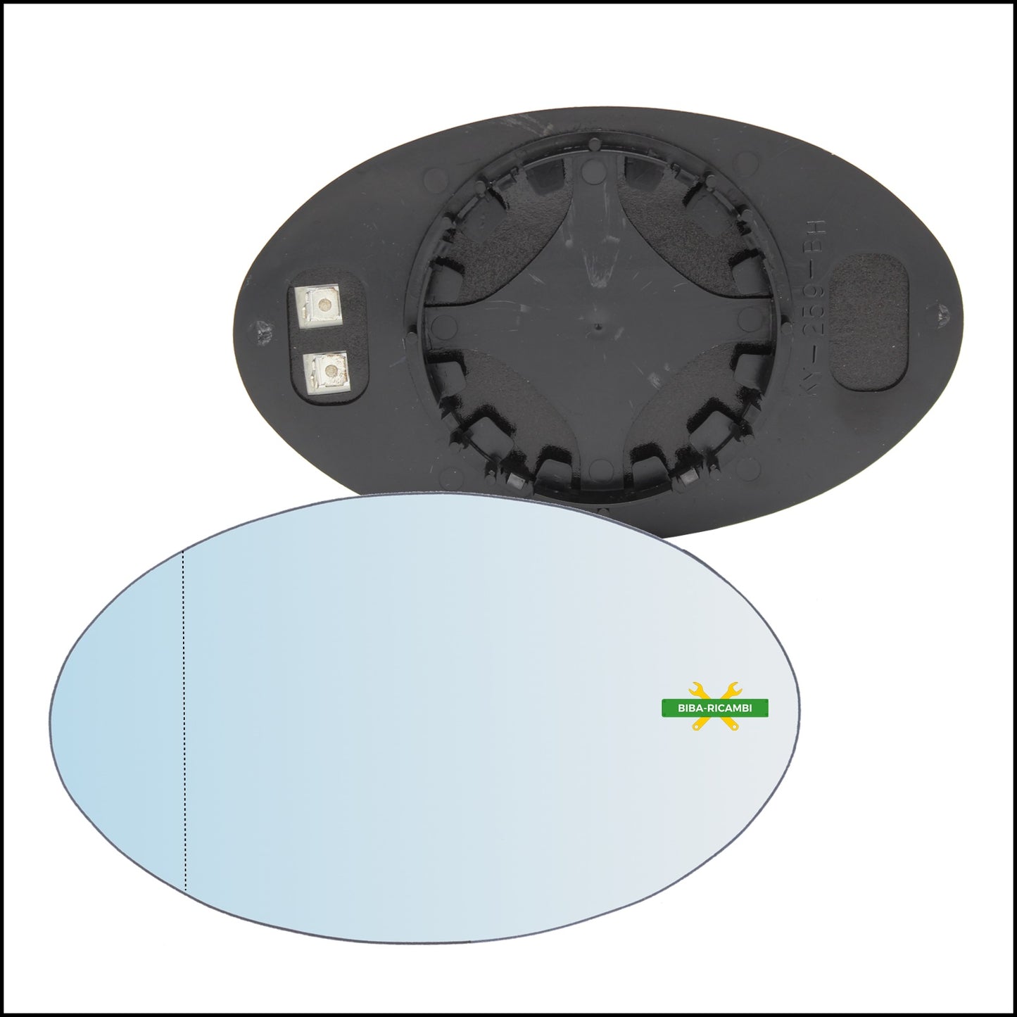 V. Piastra Retrovisore Termica Asferica Lato Sx-Guidatore Per Mini Cooper (R50,R52,R53) dal 2001-2007