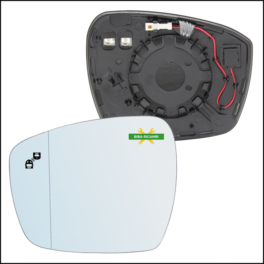 Blind Spot Heated Mirror Plate Left Driver Side For Ford Edge from 2015&gt;