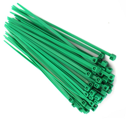 Professional Use Plastic Cable Ties 2.5 x 100 | Green Color