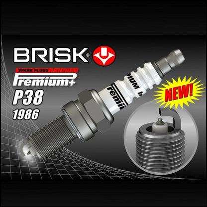 Candela Brisk Iridium Premium Compatibile Per Abarth 124 Spider (348) 1.4 125 KW | Mot. 55253268 BIBA-RICAMBI